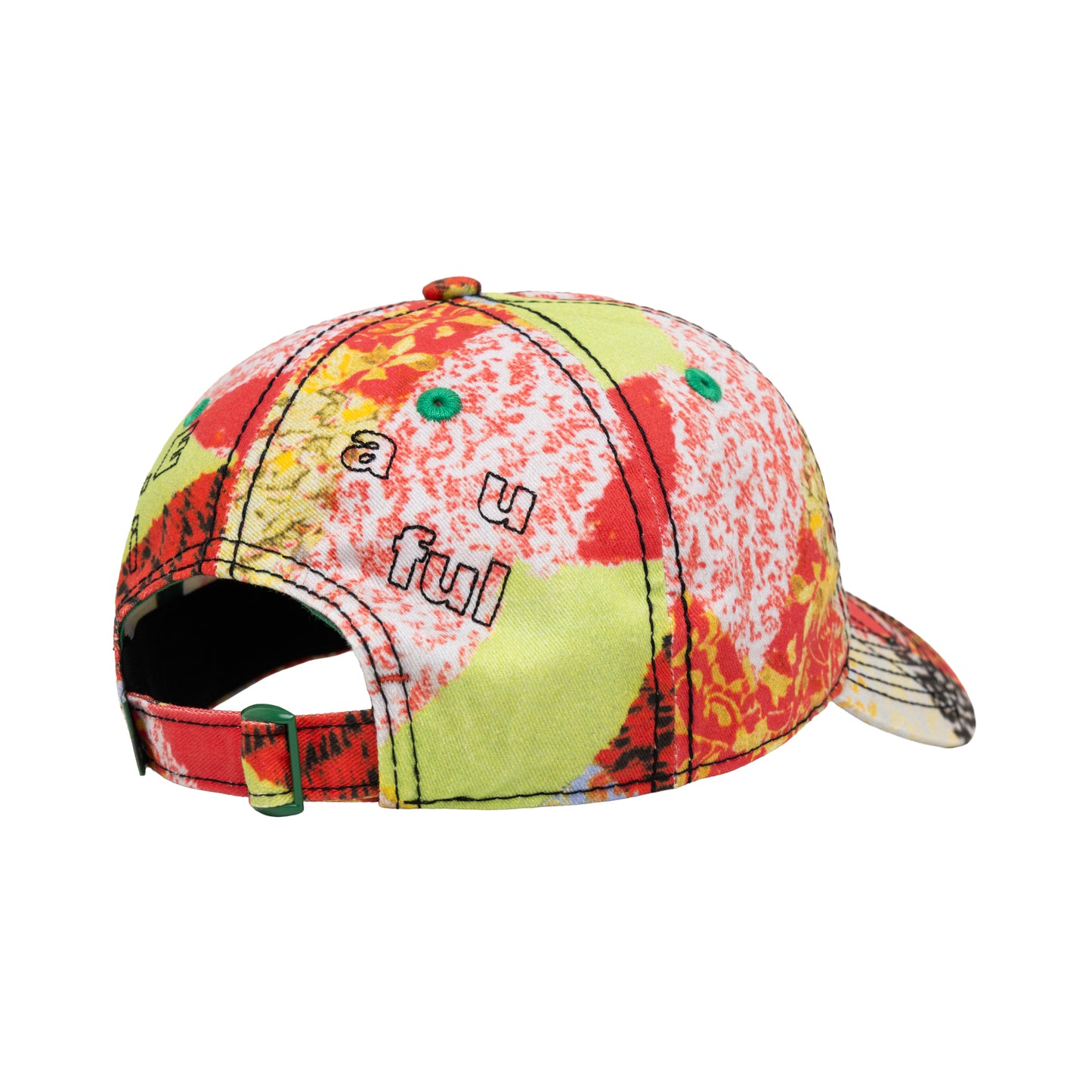 b.Eautiful - Vapor 6 Panel Hat (Red Kimono / Black)
