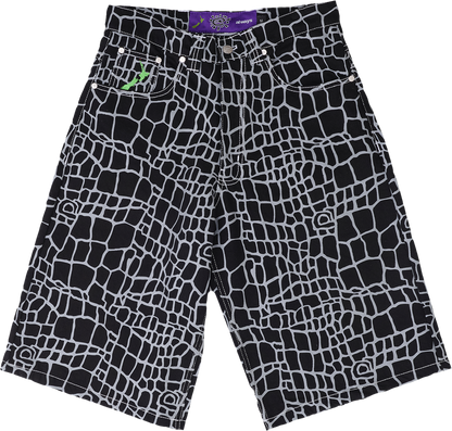 Always - Croc Print Denim Short