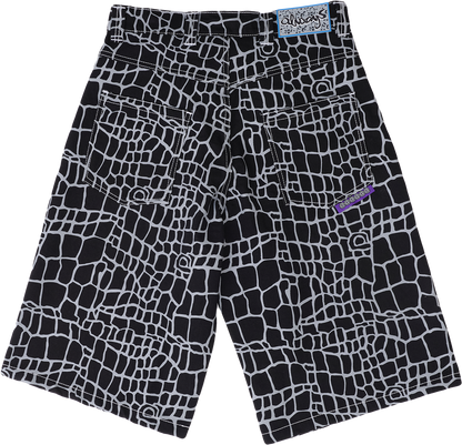 Always - Croc Print Denim Short