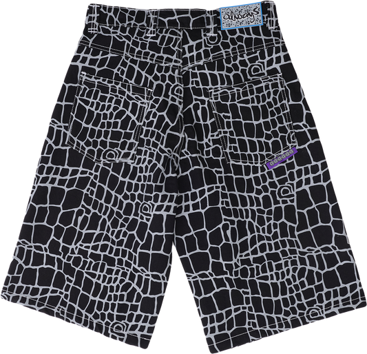Always - Croc Print Denim Short