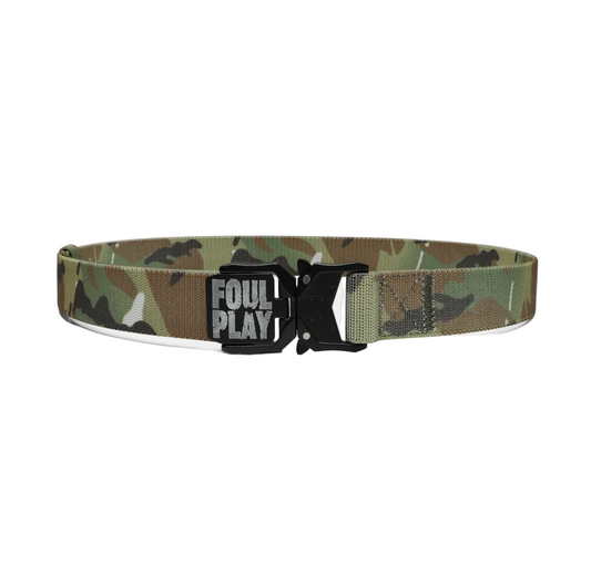 FOUL PLAY - ADJUSTABLE NYLON WEB BELT (CAMO)