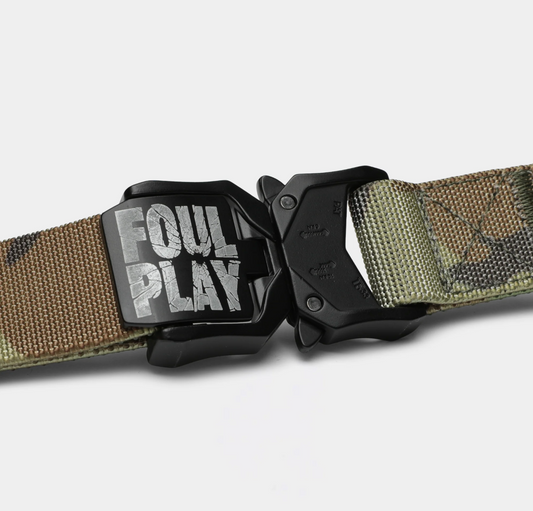 FOUL PLAY - ADJUSTABLE NYLON WEB BELT (CAMO)