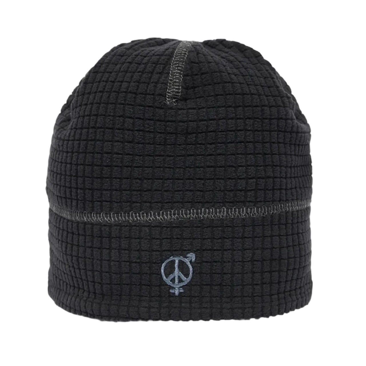 Reversible Grid Fleece Beanie