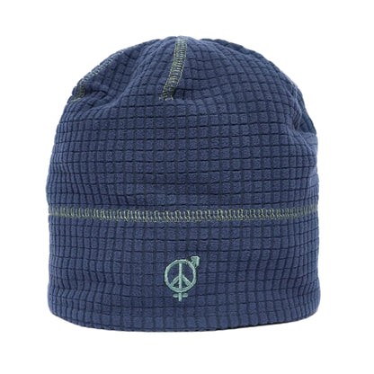 Reversible Grid Fleece Beanie