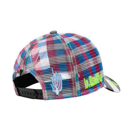 b.Eautiful - Biyu Hat (Black Buffalo Check / Pink / Blue)