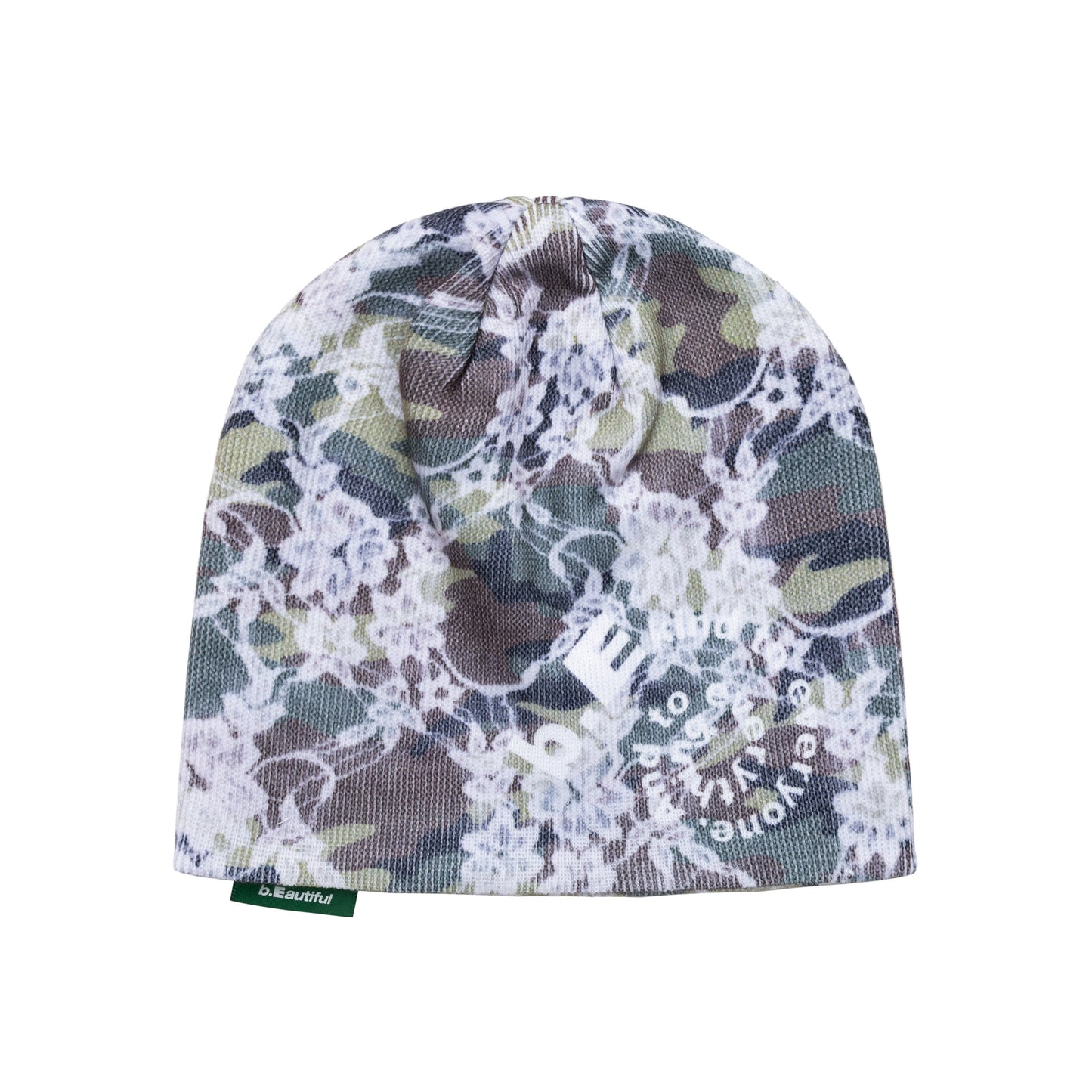 b.Eautiful - Lace Camo Beanie (Green / White)