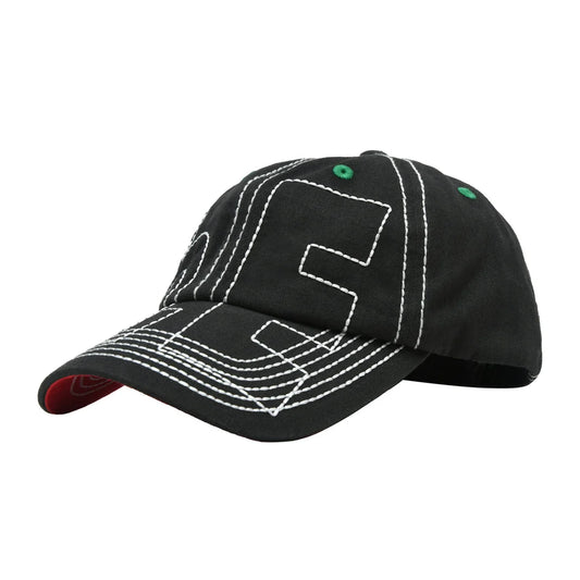 b.Eautiful - Vapor 6 Panel Hat (Off-Black / White)