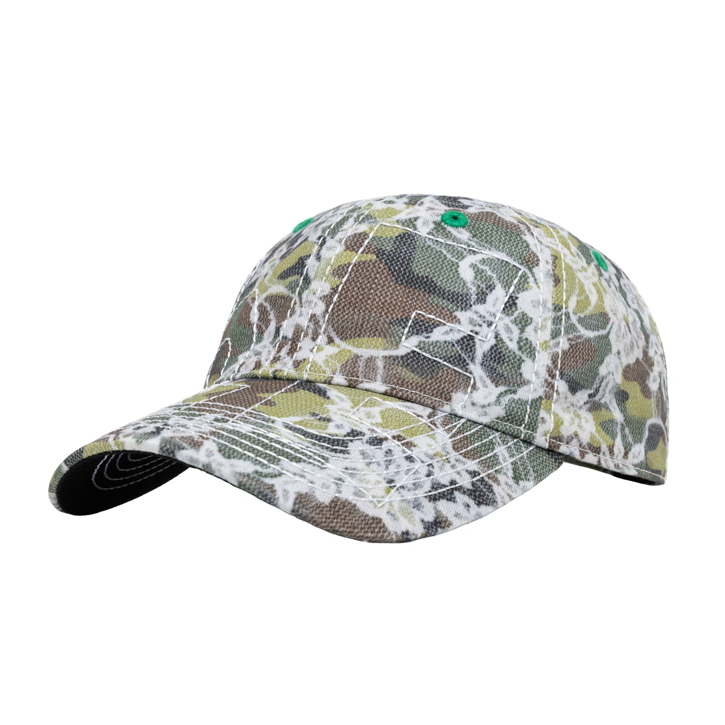 b.Eautiful - Vapor 6 Panel Hat (Lace Camo / White)
