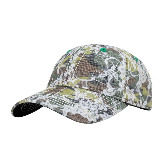 b.Eautiful - Vapor 6 Panel Hat (Lace Camo / White)