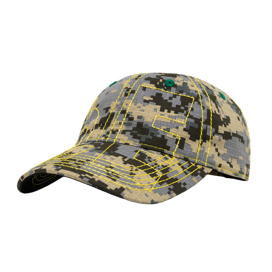 b.Eautiful - Vapor 6 Panel Hat (Mojave Digicamo / Yellow)