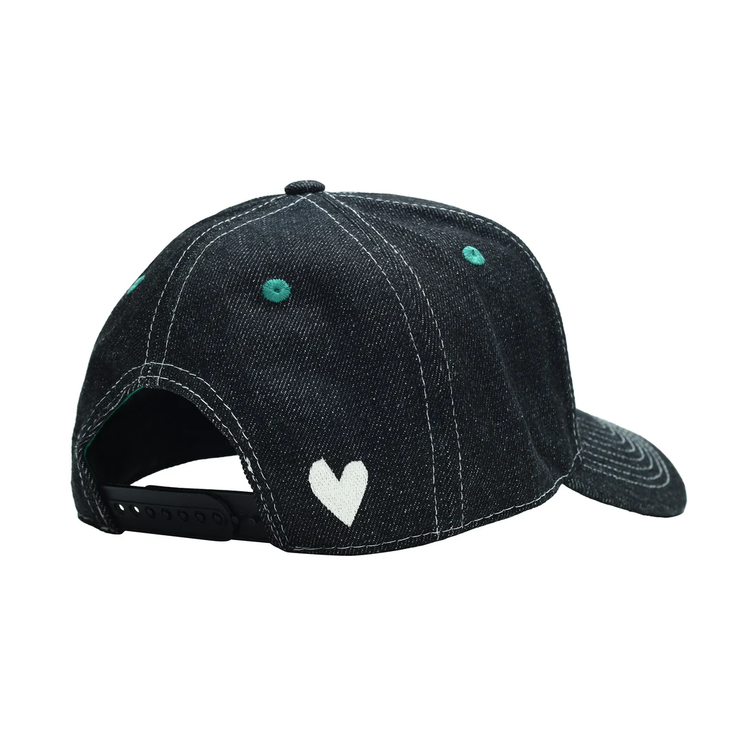 b.Eautiful - b.E Hat (Black Denim / Off-White)