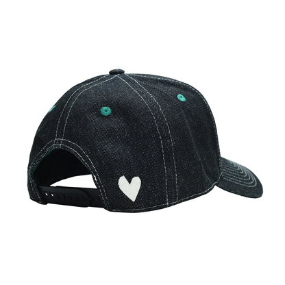 b.Eautiful - b.E Hat (Black Denim / Off-White)