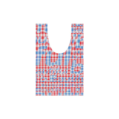 b.Eautiful - Mix Checker Reusable Bag Mini (Red / Green)