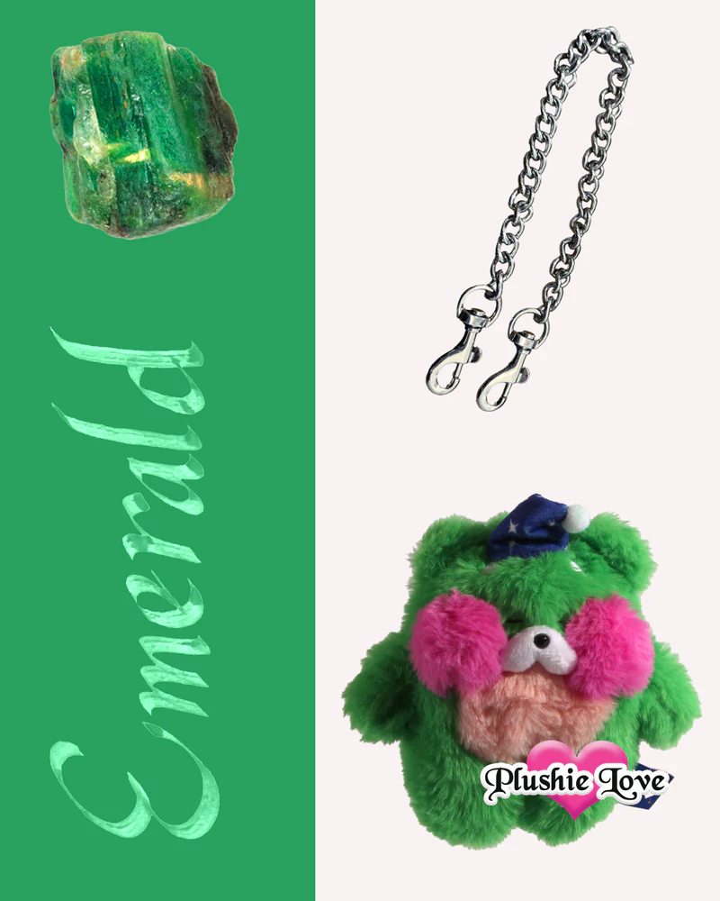 Emerald Snoozle Bag Charm
