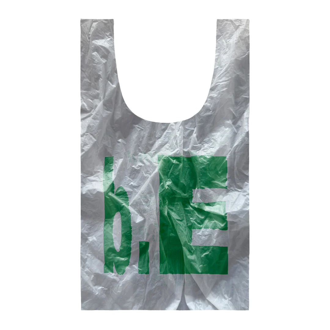 b.Eautiful - Plastic Reusable Bag (White / Green)