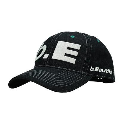 b.Eautiful - b.E Hat (Black Denim / Off-White)