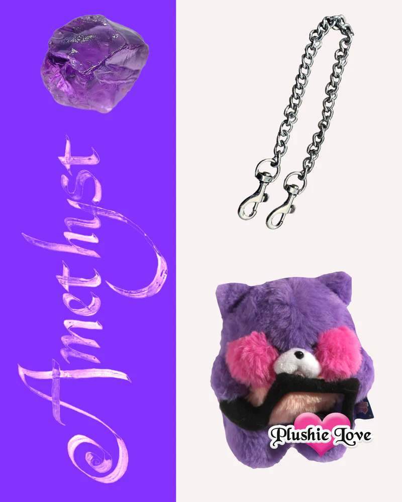 Amethyst Snoozle Bag Charm