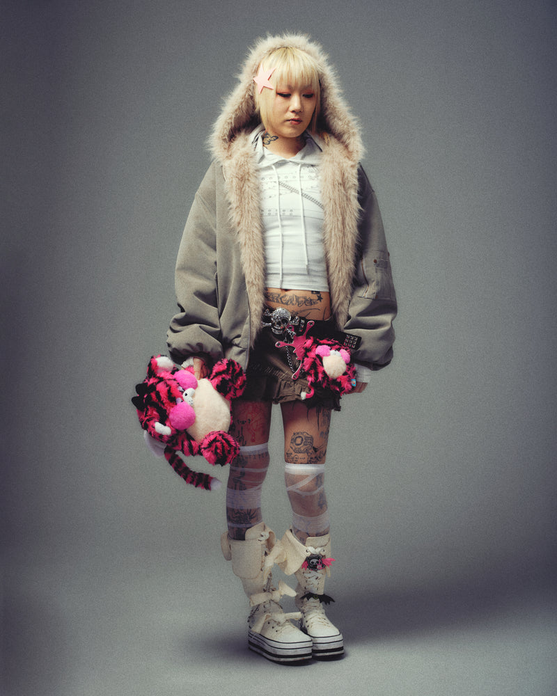 Tourmaline Tiger Snoozle Bag Charm