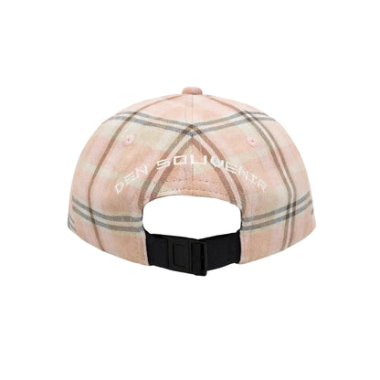 Golden Triangle Plaid Cap (Salmon)