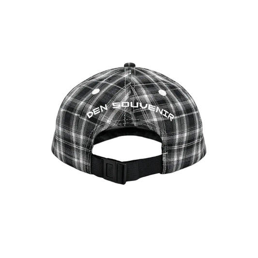 Golden Triangle Plaid Cap (Black)