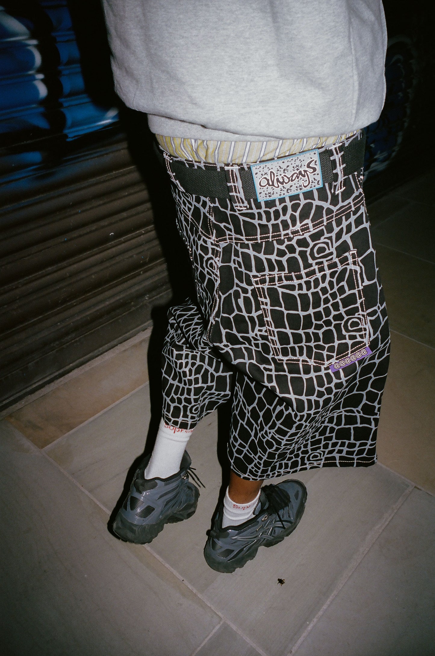 Always - Croc Print Denim Short